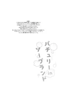 (C93) [Kedama Gyuunyuu (Tamano Kedama)] Patchouli in Soapland (Touhou Project)