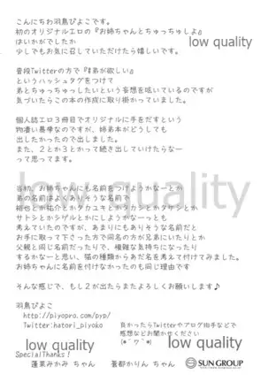 Onee-chan to Chucchu Shiyo