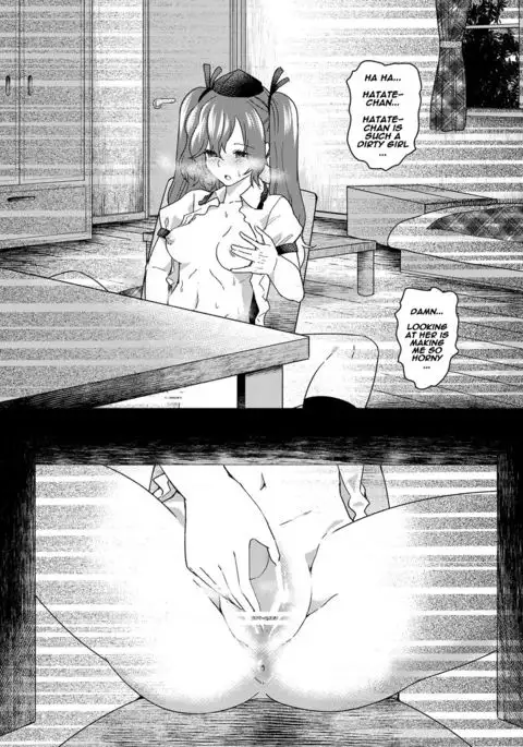 Secretly filming!! Hatate Himekaidou is playing with herself!!