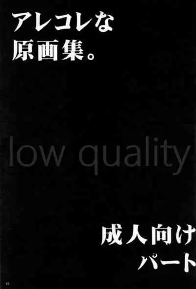 アレコレな原画集。