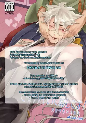 (Hyattou Ryouran ~Kimi no Heart o Shirahadori~) [Gelatin (Z-shi)] Kocchi Muite Nushi-sama! (Touken Ranbu) [English] [Pandora's Actor]