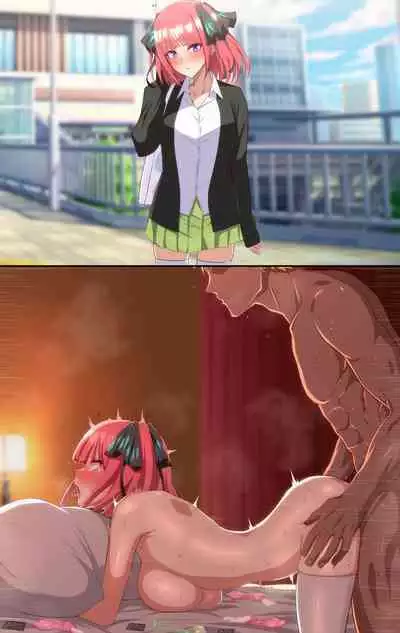 [Eruu] 中野二乃(テキスト有無、表情、ハメ撮り差分) (五等分の花嫁)