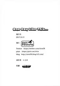(C92) [Salt Peanuts (Niea)] One Day Like This… (Nichijou)